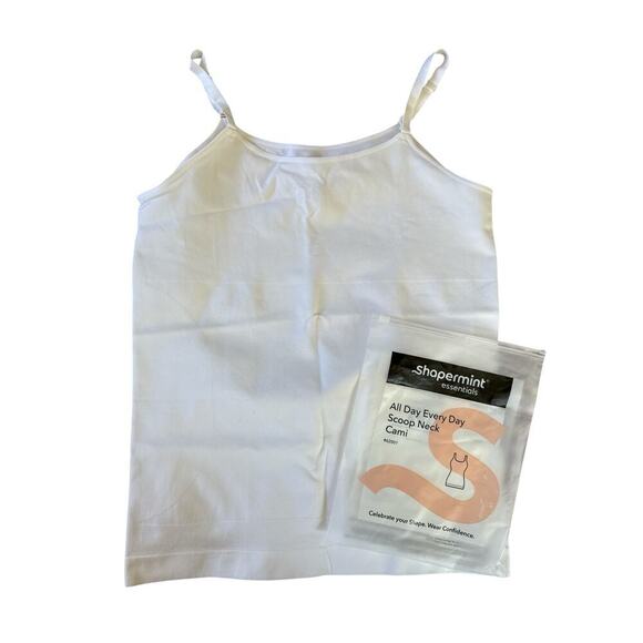 Shapermint Essentials Womens All Day Everyday Scoop Neck Cami Size 3XL White NWT - Picture 2 of 7